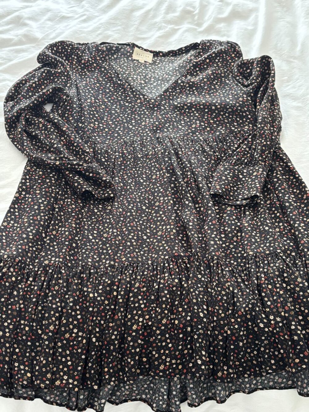 Sezane flower dress